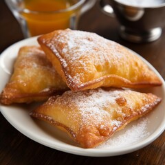 Wall Mural - Sopapillas: Sweet Fried Pastry Served with Honey or Powdered Sugar