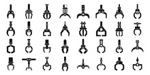 Grabber Icons Set Simple Vector. Crane Claw Game. Machine Robotic Toy