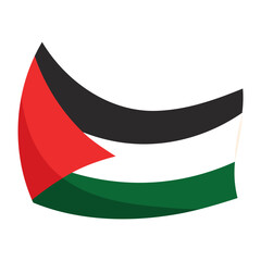 Poster - palestine flag illustration