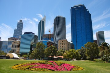 Sticker - Perth city skyline in Australia