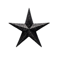 black star on transparent background