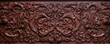 Rich antique carved wood design, textured background