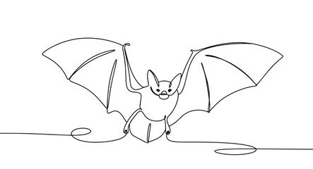 Wall Mural - Bat. One line