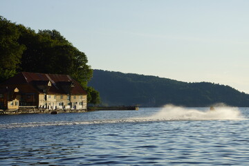 Poster - boat on the lake