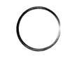 Grunge circle made with artistic brush.Grunge oval shape made for marking.