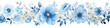 Aquarell Blumen, Blau