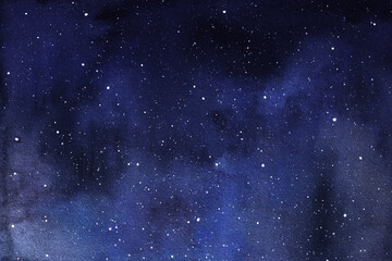 cosmic illustration. beautiful colorful space background. watercolor cosmos