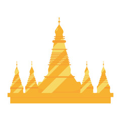 Sticker - myanmar pagoda shwedagon temple