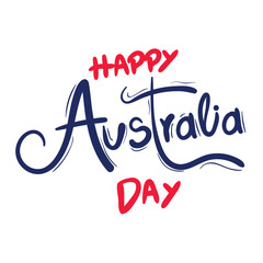 Canvas Print - happy australia day