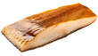 Smoked halibut fillet isolated on white background; Cutout 