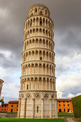 Poster - Leaning tower of Pisa at the Piazza dei Miracoli or the Square of Miracles in Pisa, Italy