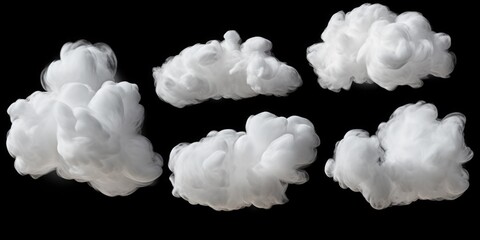 Poster - White clouds floating in the air. Suitable for various uses