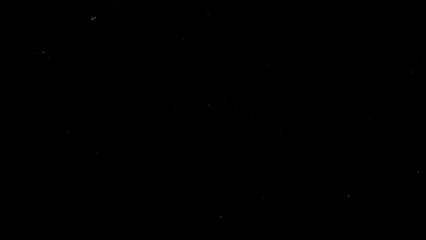 Wall Mural - Huge falling VFX dust particles Floating On Black Background. Dynamic Dust Particles Randomly Float In Space. Shimmering Glittering Dust Particles