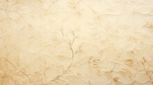 Background Backdrop Floral Ornament On A Light Beige Wall