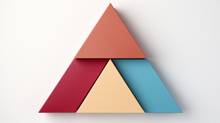 abstract three-dimensional logo on a white background.