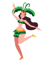 Poster - samba dancer character