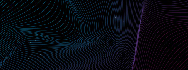 Poster - black blue and purple violet vector abstract technological modern line background. abstract backgrou