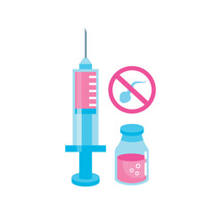 Sticker - contraceptive injection method