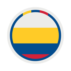 Sticker - soccer colombia flag sign