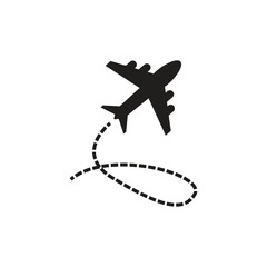 Wall Mural - air plane logo icon