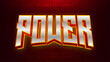 © Little Space  Studio - Power 3d editable text effect. Glowing red text effect mockup template