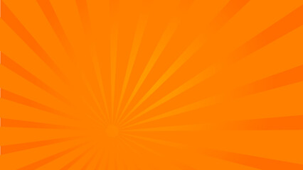 Abstract Orange comic sunbrust background with rays. Geometric stripe line art design. Modern futuristic concept. Modern banner template.Suit for cover, poster, website, banner, presentation.