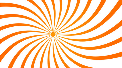 Abstract Orange comic sunbrust background with rays. Geometric stripe line art design. Modern futuristic concept. Modern banner template.Suit for cover, poster, website, banner, presentation.