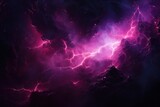 Fototapeta  -  a computer generated image of a purple and pink cloud with lightning coming out of the top of the clouds and in the middle of the bottom of the clouds.