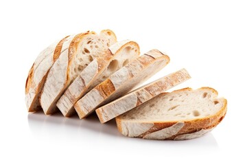 loaf of bread ISOLATED ON WHITE BACKGROUND