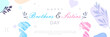 Brother and sister day celebration design, May 2. brothers and sisters day celebration, featuring cute boys and girls. modern minimalist style design