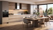 modern kitchen interior with Generative AI