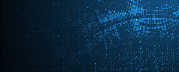 Abstract data background. Futuristic technology style. Elegant digital  background for business cyber presentations.