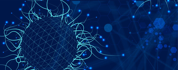 Abstract data background. Futuristic technology style. Elegant digital  background for business cyber presentations.