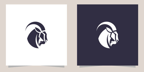 Wall Mural - goat logo design vector