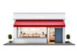 Start a business, make money and set goals for a successful franchise store isolated on transparent background. PNG file.