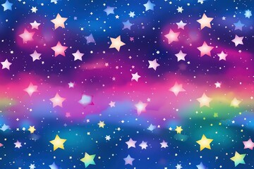 Wall Mural - Colorful Cosmic space background with stars and nebula