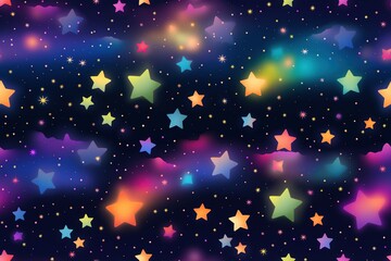 Wall Mural - Colorful Cosmic space background with stars and nebula