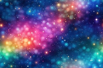 Colorful Cosmic space background with stars and nebula