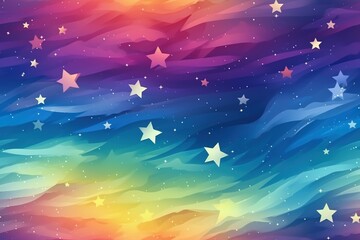 colorful cosmic space background with stars and nebula