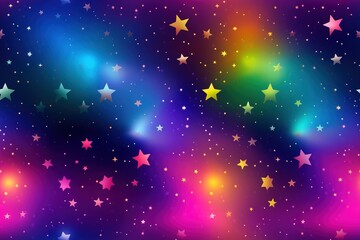 colorful cosmic space background with stars and nebula