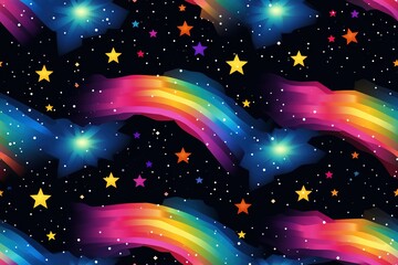 Colorful Cosmic space background with stars and nebula