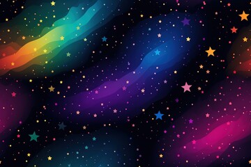 colorful cosmic space background with stars and nebula