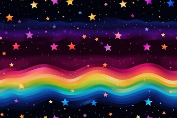 Colorful Cosmic space background with stars and nebula