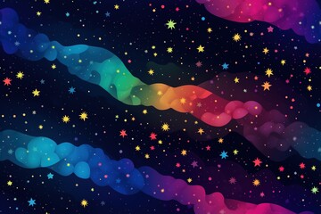 colorful cosmic space background with stars and nebula