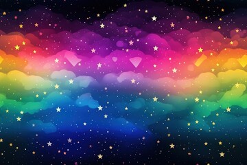 Wall Mural - Colorful Cosmic space background with stars and nebula
