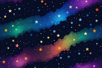 colorful cosmic space background with stars and nebula