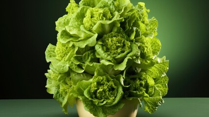 Fresh Green Cos Lettuce, HD, Background Wallpaper, Desktop Wallpaper