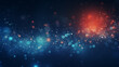 Particles and dots background. PowerPoint and webpage landing background.