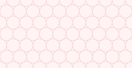 Poster - Valentine background pattern seamless geometric circle line abstract design sweet pink color. Valentines background.