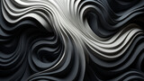 Fototapeta Perspektywa 3d - 3d black and white abstract background. 